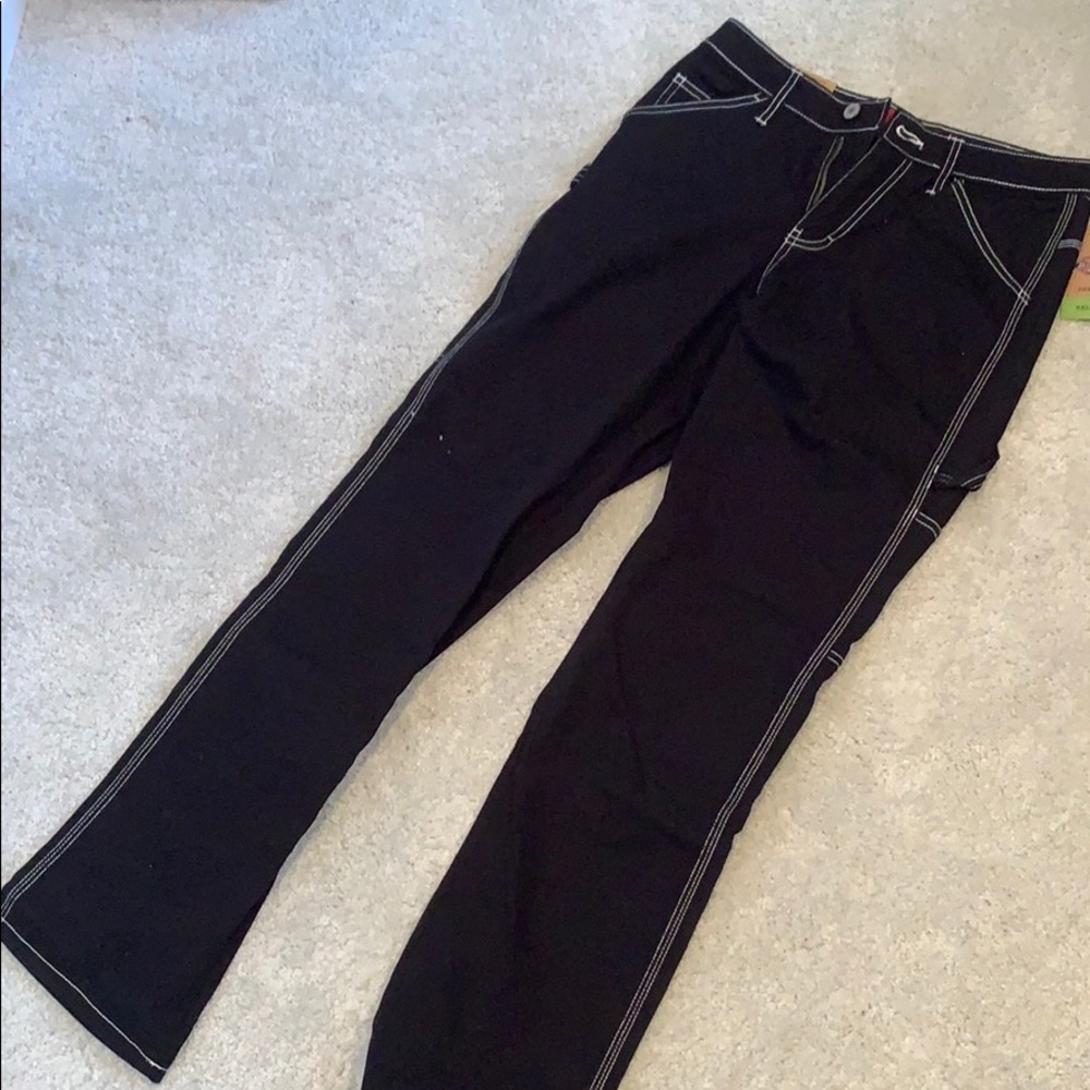 Dickies relaxed juniors high rise black carpenter